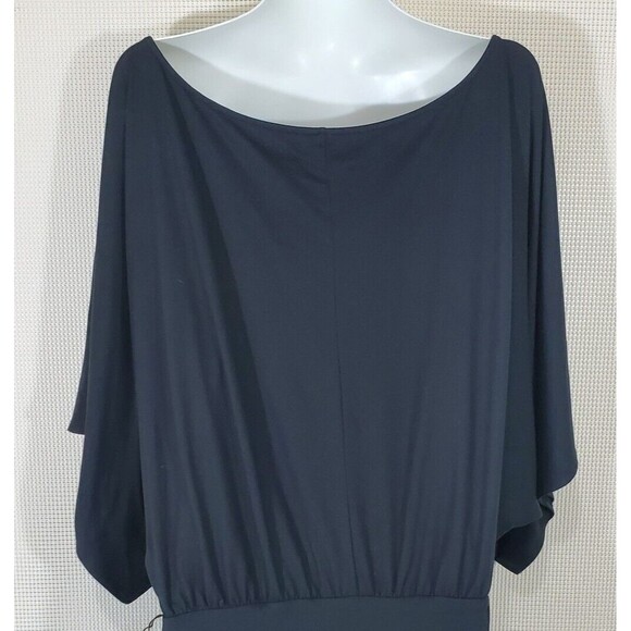 Urban Outfitters Dress Large Black Jersey Blouson Dolman Sleeves Casual Sheath - Picture 7 of 11